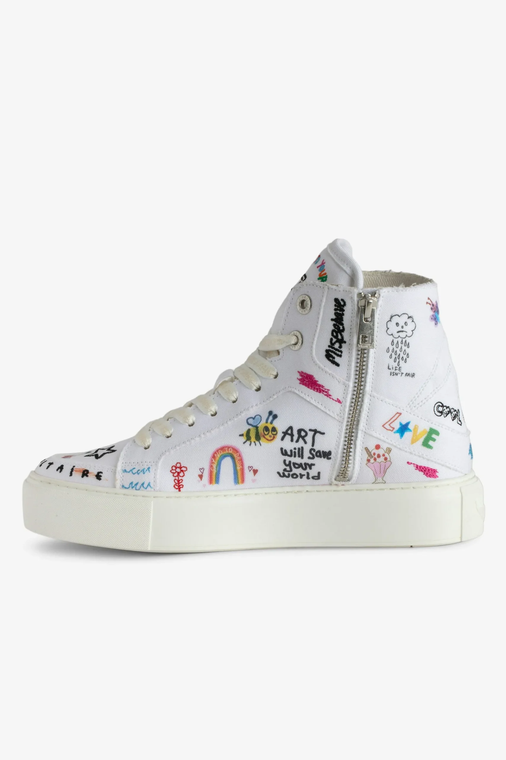 Formateurs^Zadig & Voltaire Baskets Montantes Epaisses High Flash Zv1747