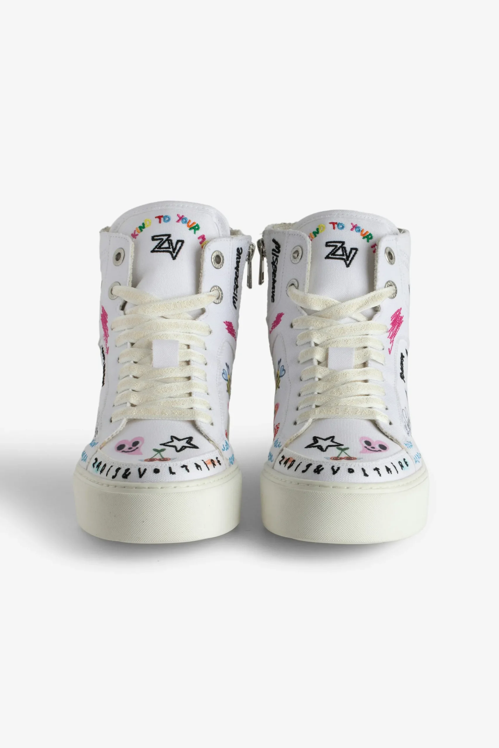 Formateurs^Zadig & Voltaire Baskets Montantes Epaisses High Flash Zv1747