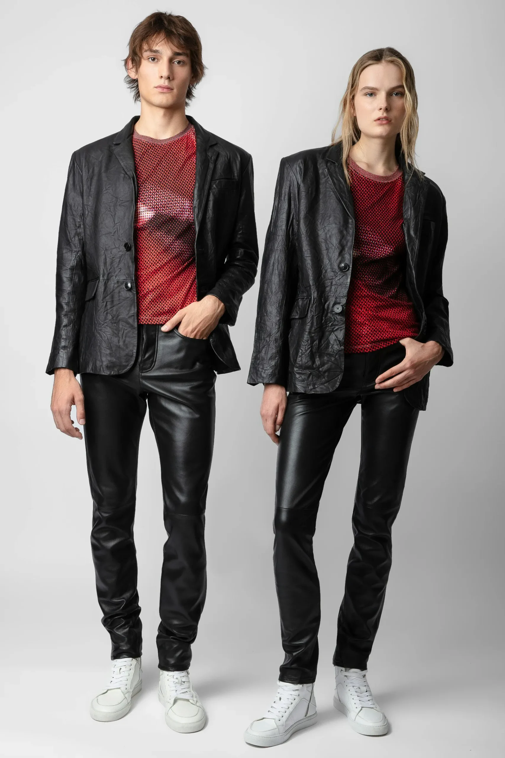 Manteaux Et Vestes^Zadig & Voltaire Blazer En Cuir Froisse Valfried