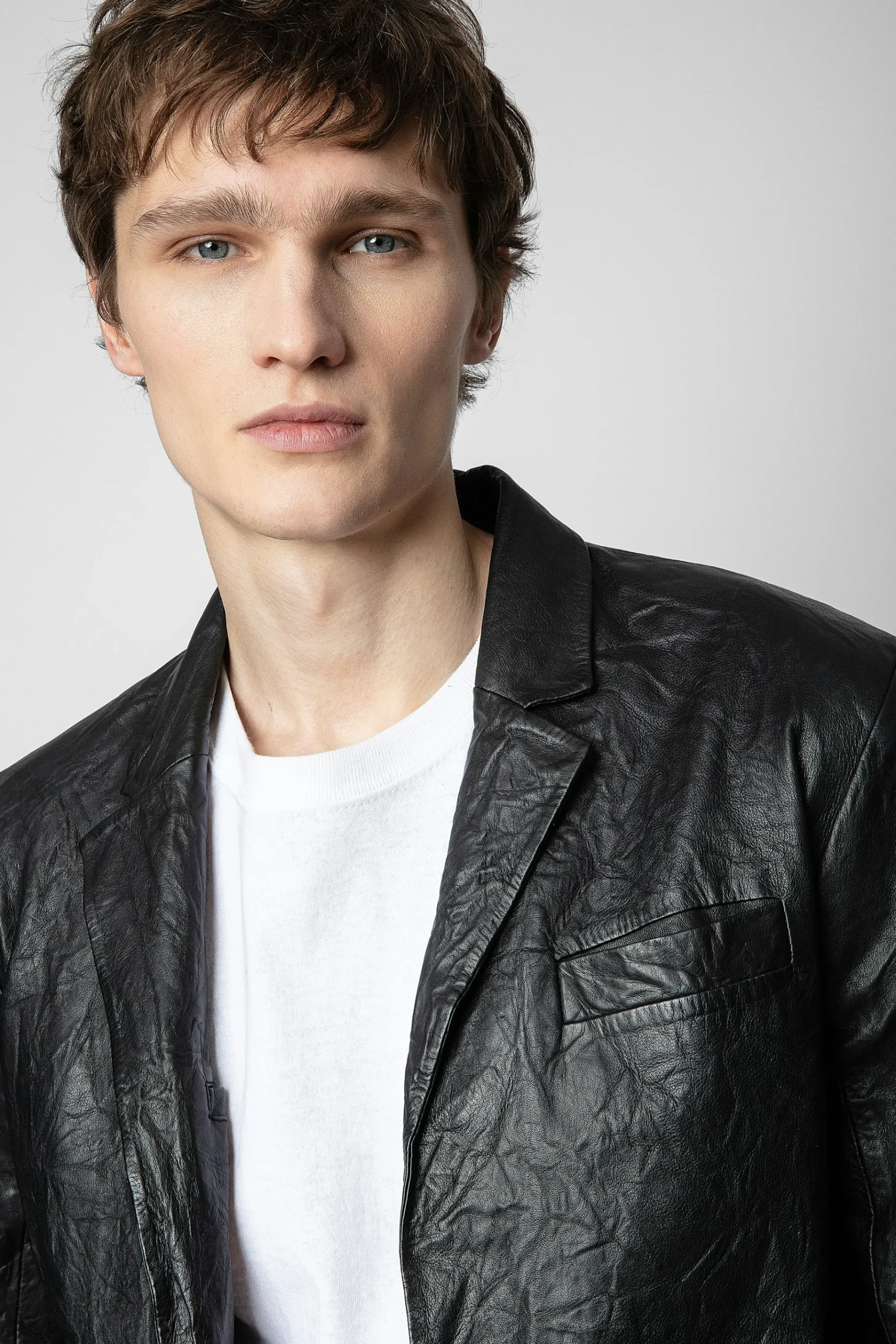 Manteaux Et Vestes^Zadig & Voltaire Blazer En Cuir Froisse Valfried
