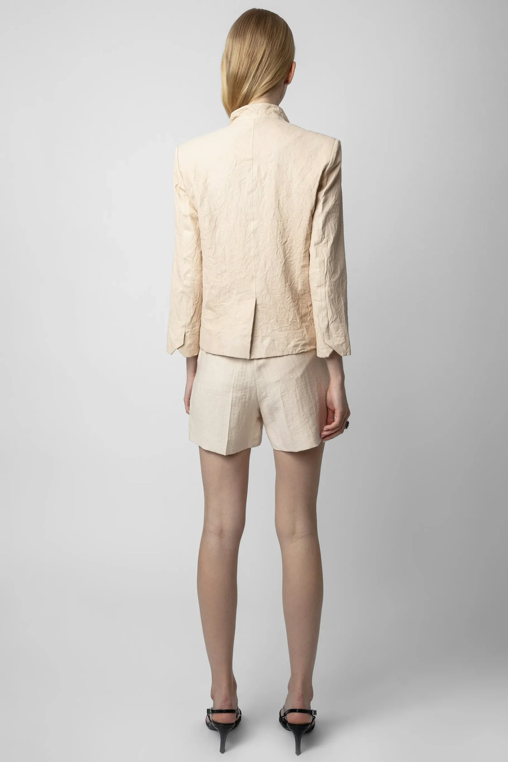 Vestes^Zadig & Voltaire Blazer En Cuir Froisse Verys