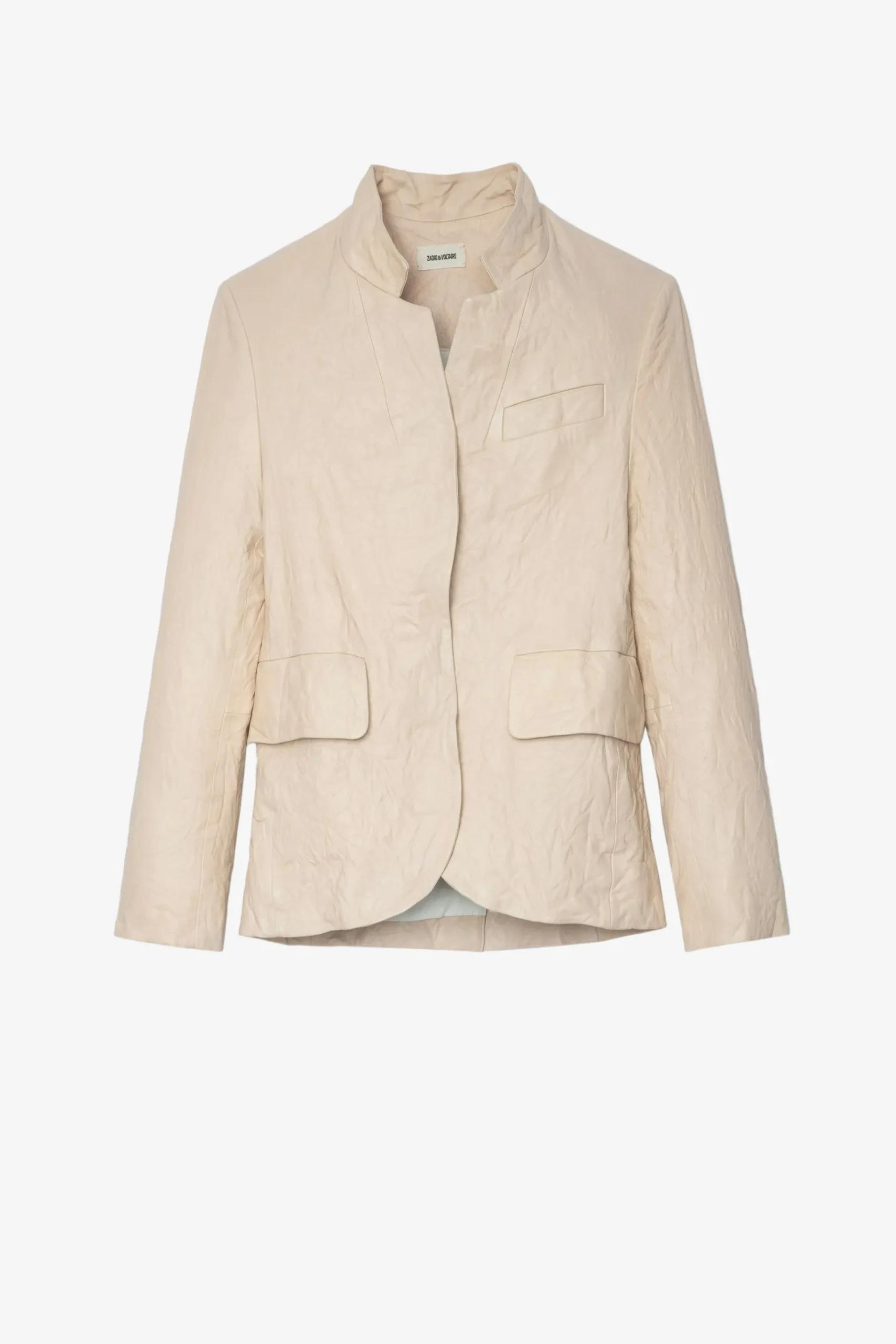 Vestes^Zadig & Voltaire Blazer En Cuir Froisse Verys