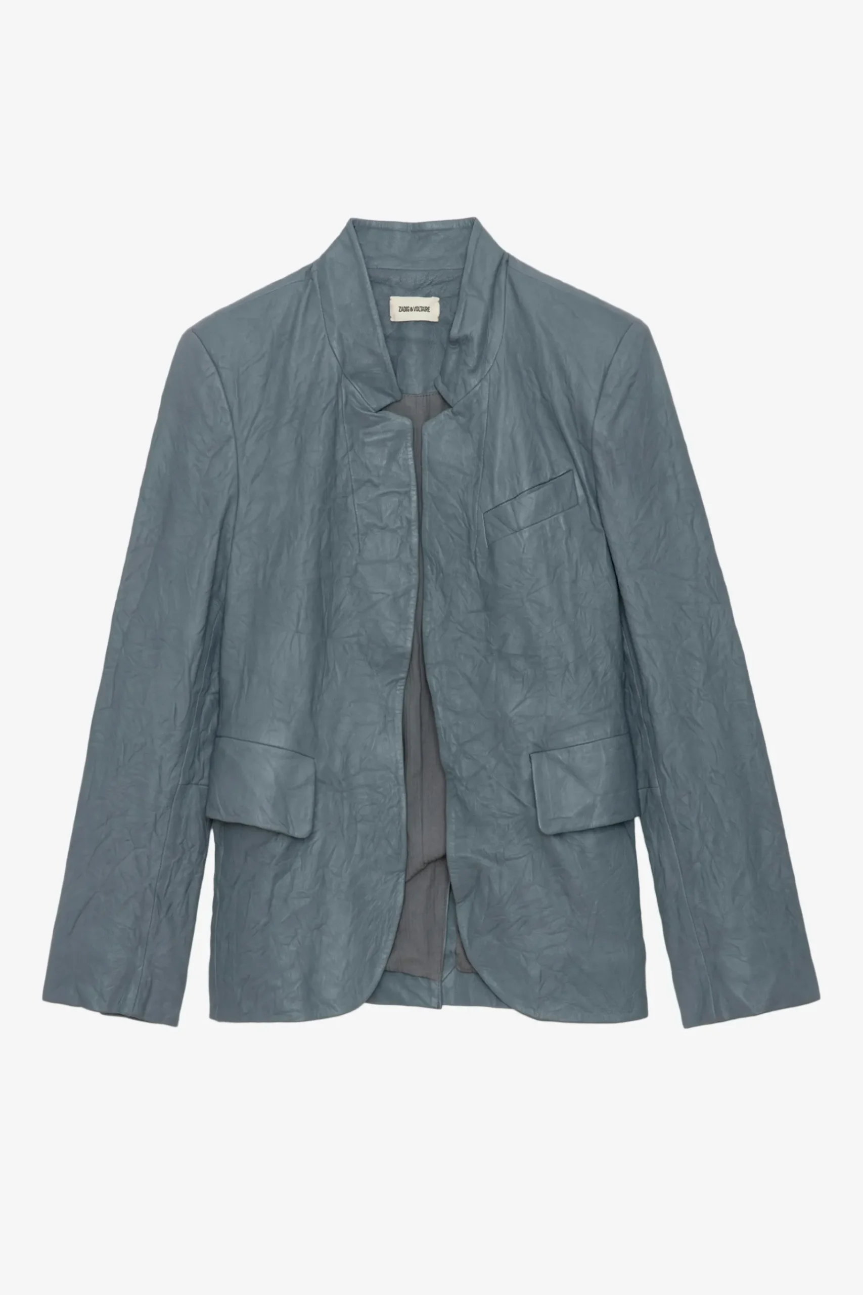 Vestes^Zadig & Voltaire Blazer En Cuir Froisse Verys