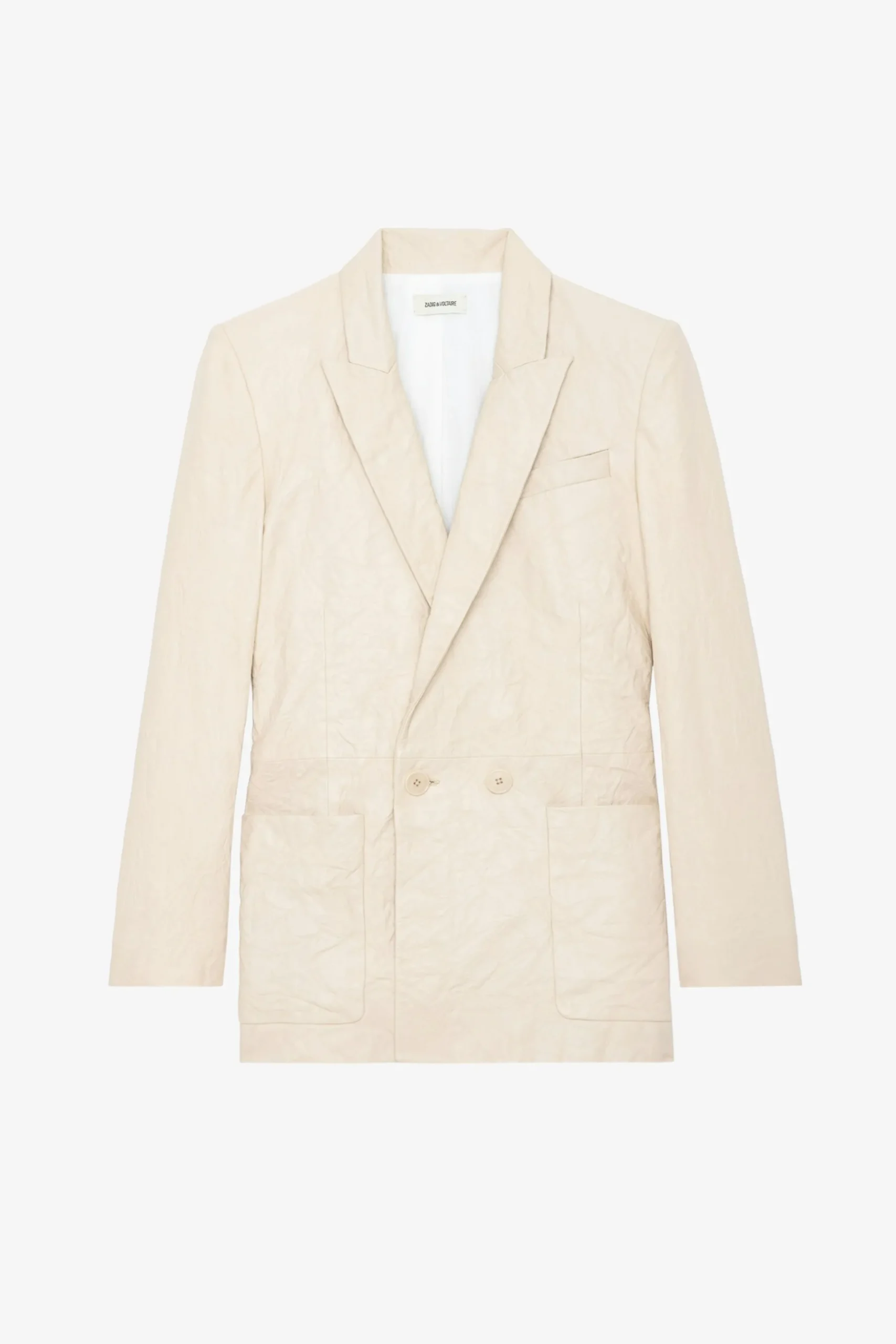 Vestes^Zadig & Voltaire Blazer En Cuir Froisse Visko