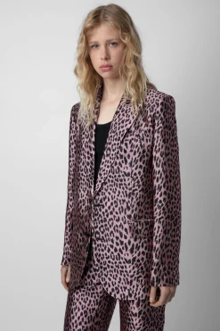Costumes^Zadig & Voltaire Blazer Jacquard Leopard Vegy
