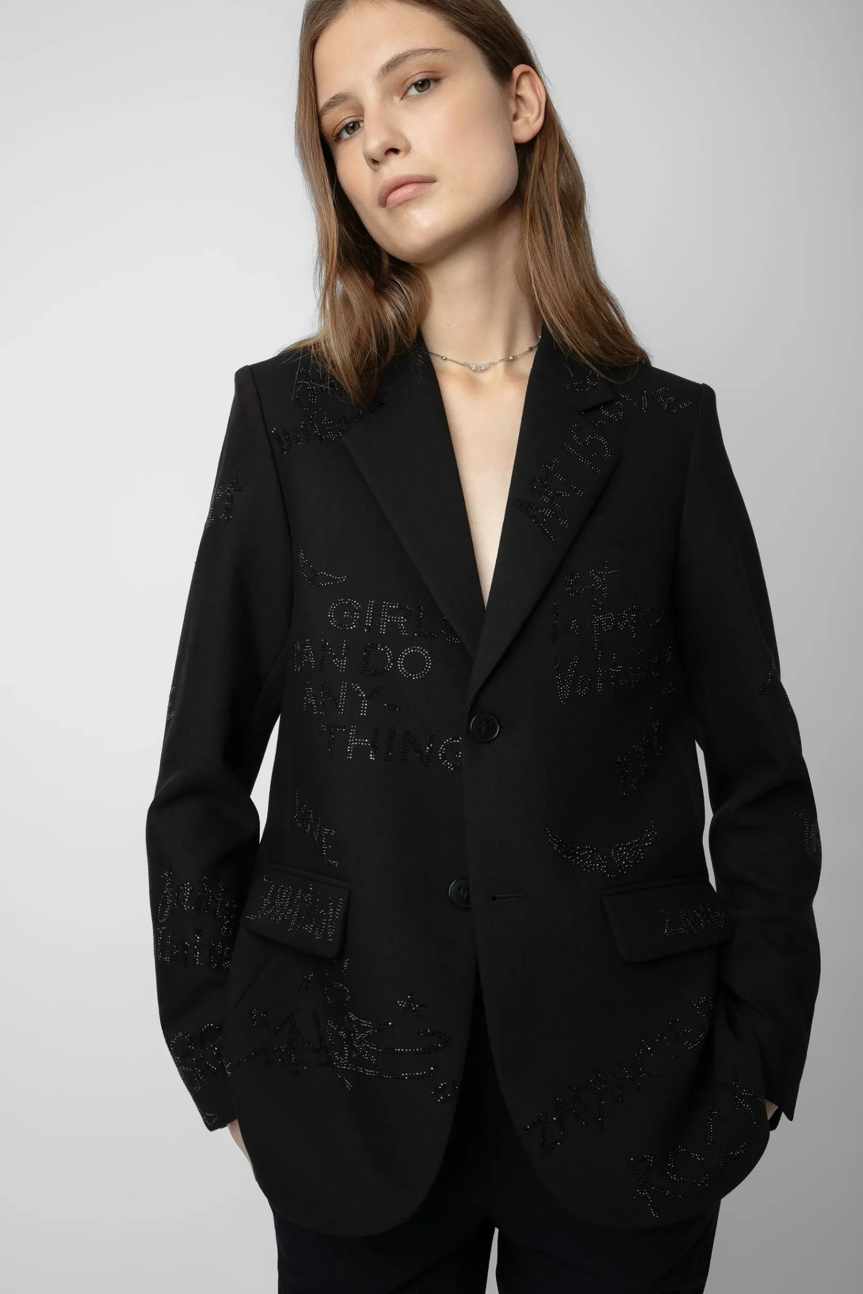 Unisexe^Zadig & Voltaire Blazer Vanille A Strass