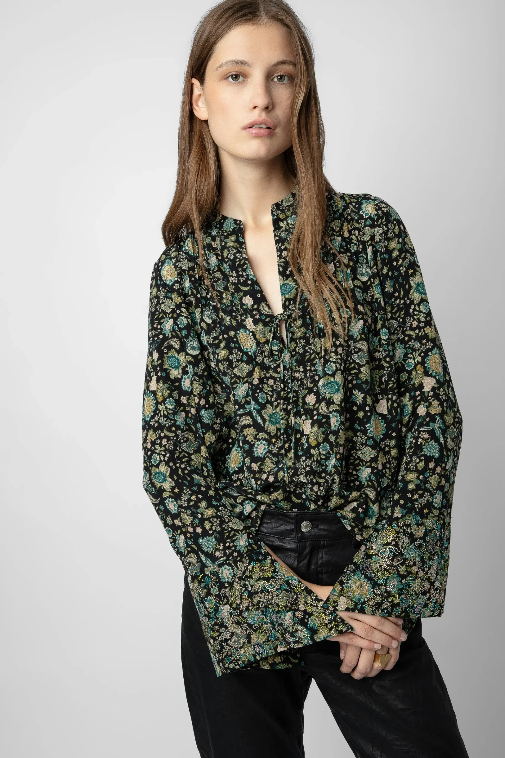 Chemises Et Hauts^Zadig & Voltaire Blouse Taika En Soie A Strass