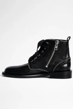 Bottes^Zadig & Voltaire Bottines A Clous Laureen Roma