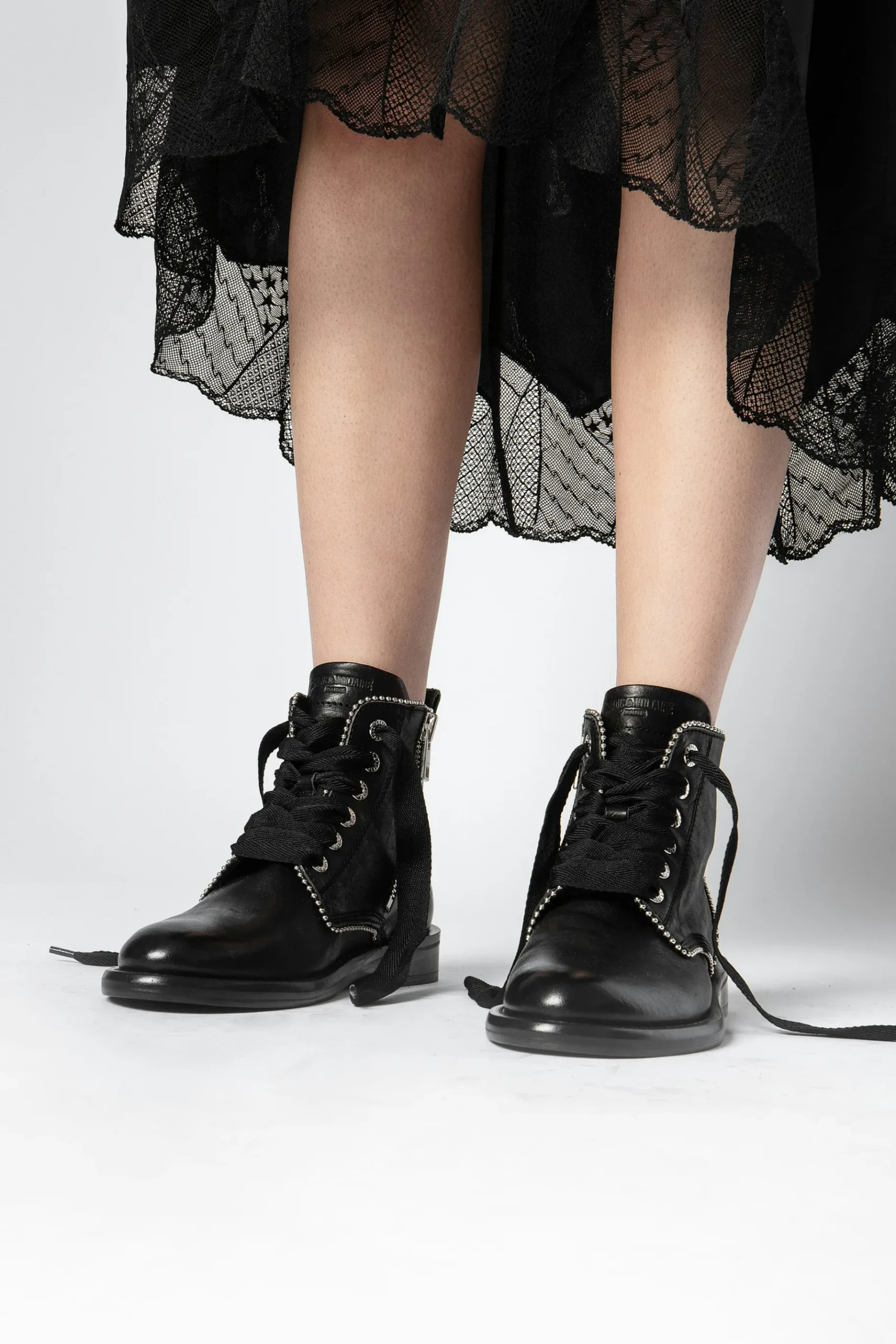 Bottes^Zadig & Voltaire Bottines A Clous Laureen Roma