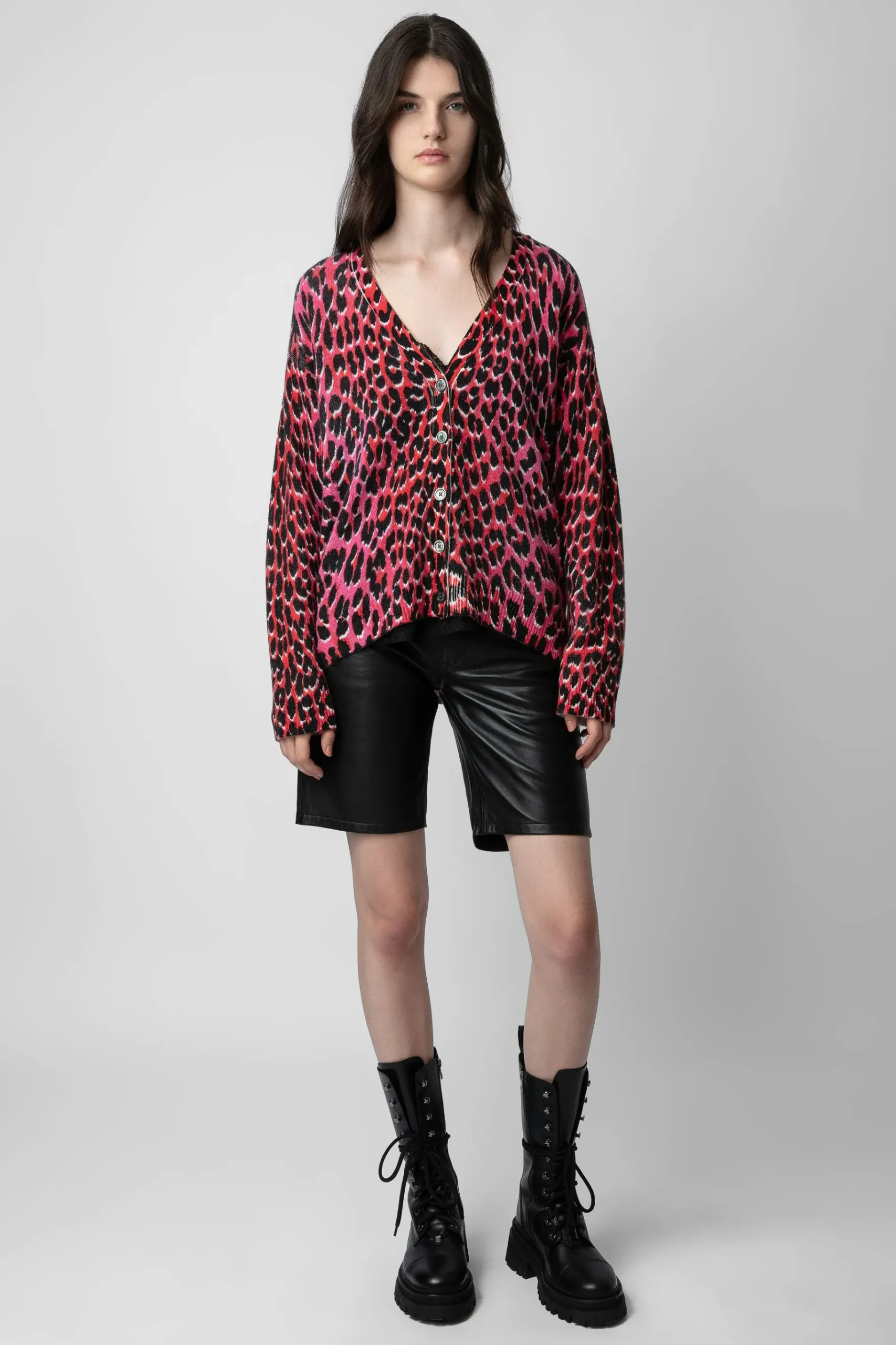 Pulls Et Gilets^Zadig & Voltaire Cardigan En Cachemire Leopard Mirka