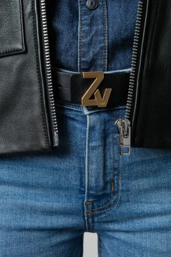 Ceintures^Zadig & Voltaire Ceinture La Mini Ceinture Zv Initiale