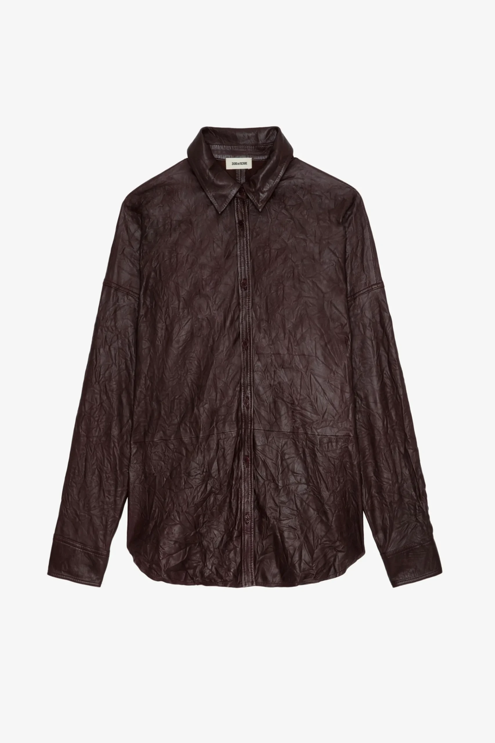 Chemises Et Hauts^Zadig & Voltaire Chemise En Cuir Froisse Tamara