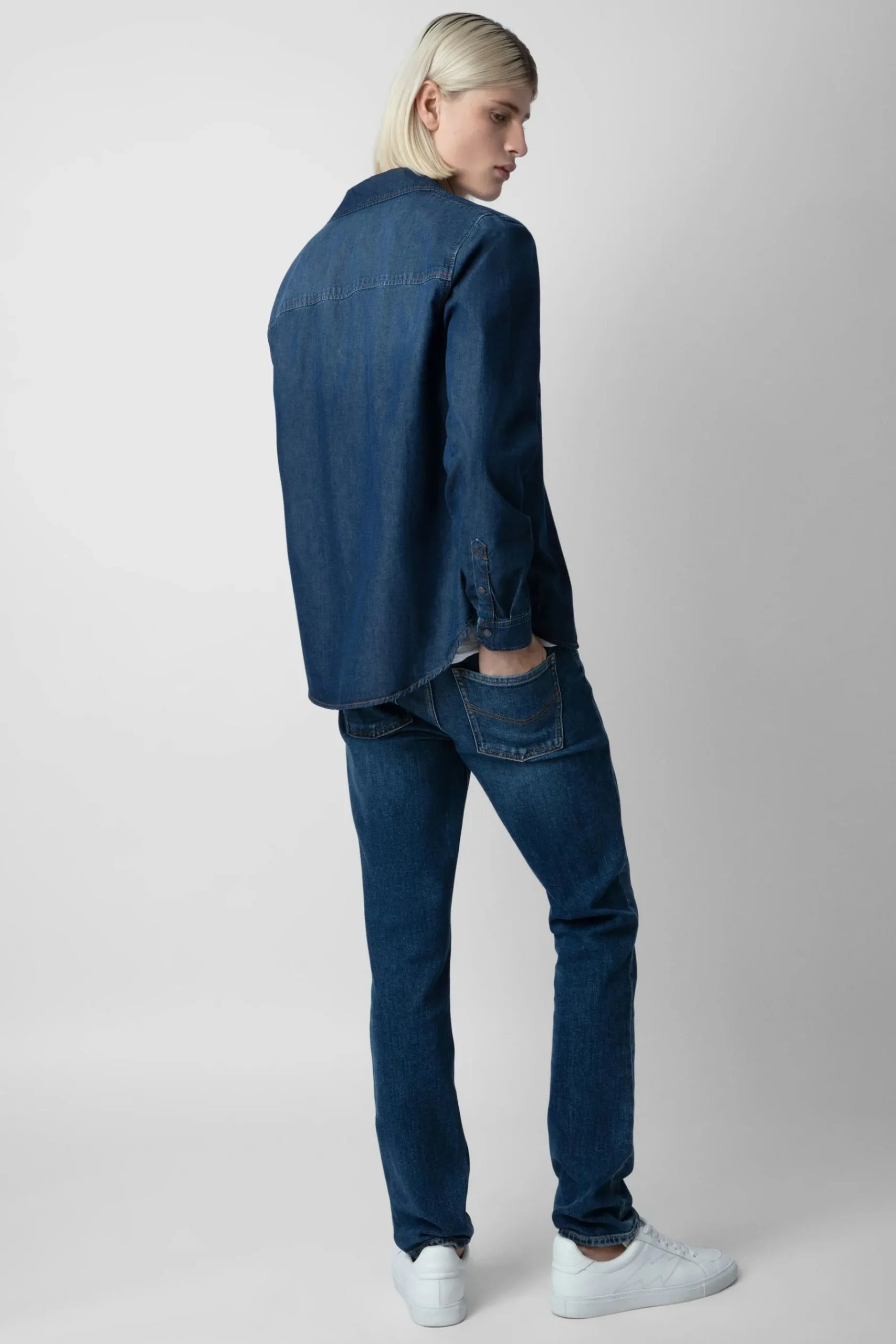 Chemises^Zadig & Voltaire Chemise En Jean Stan Skull