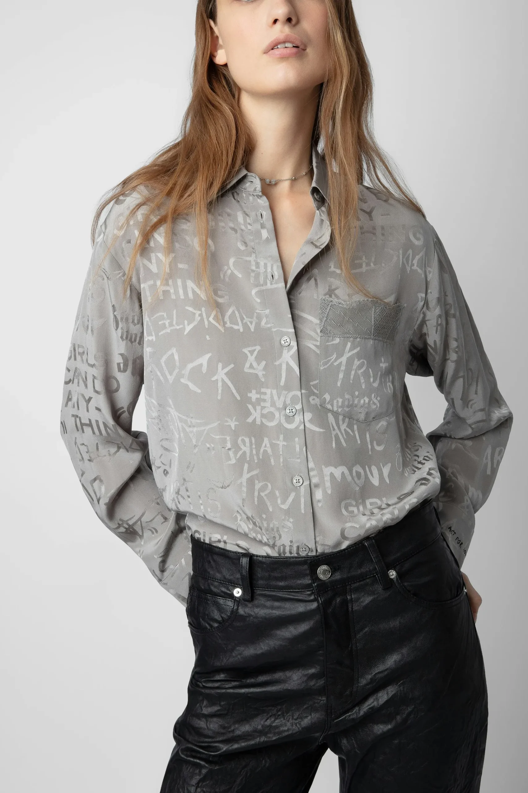 Chemises Et Hauts^Zadig & Voltaire Chemise En Soie Jacquard Morning