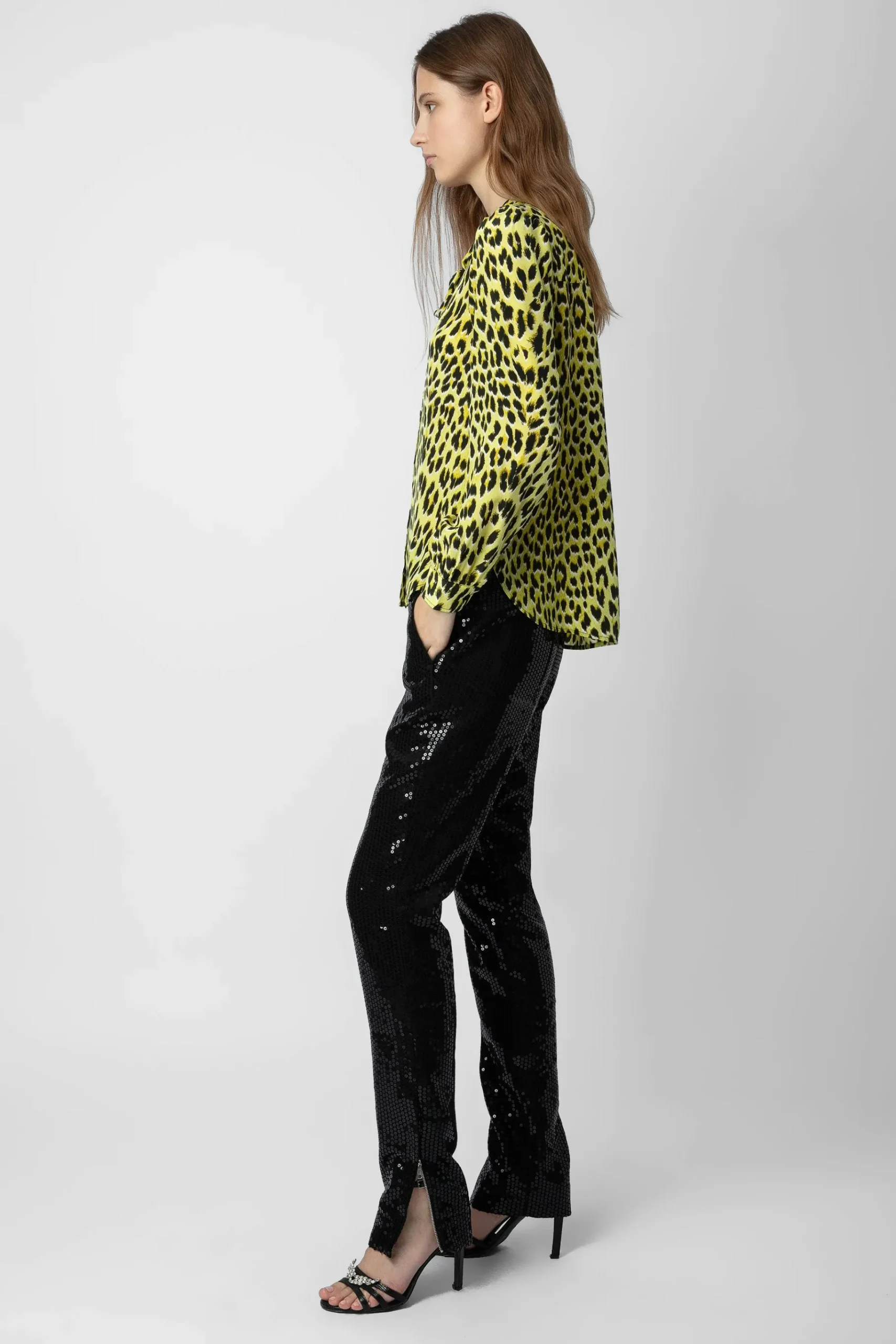 Chemises Et Hauts^Zadig & Voltaire Chemisier En Soie Leopard Taos