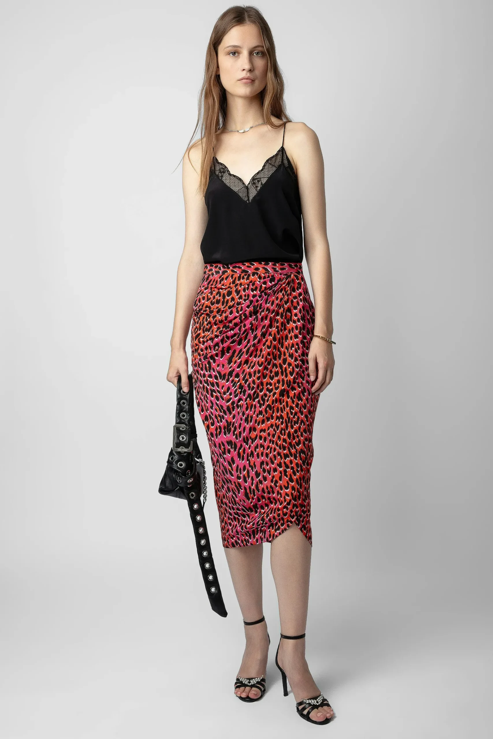 Robes Et Jupes^Zadig & Voltaire Jupe En Soie Leopard Jamelia