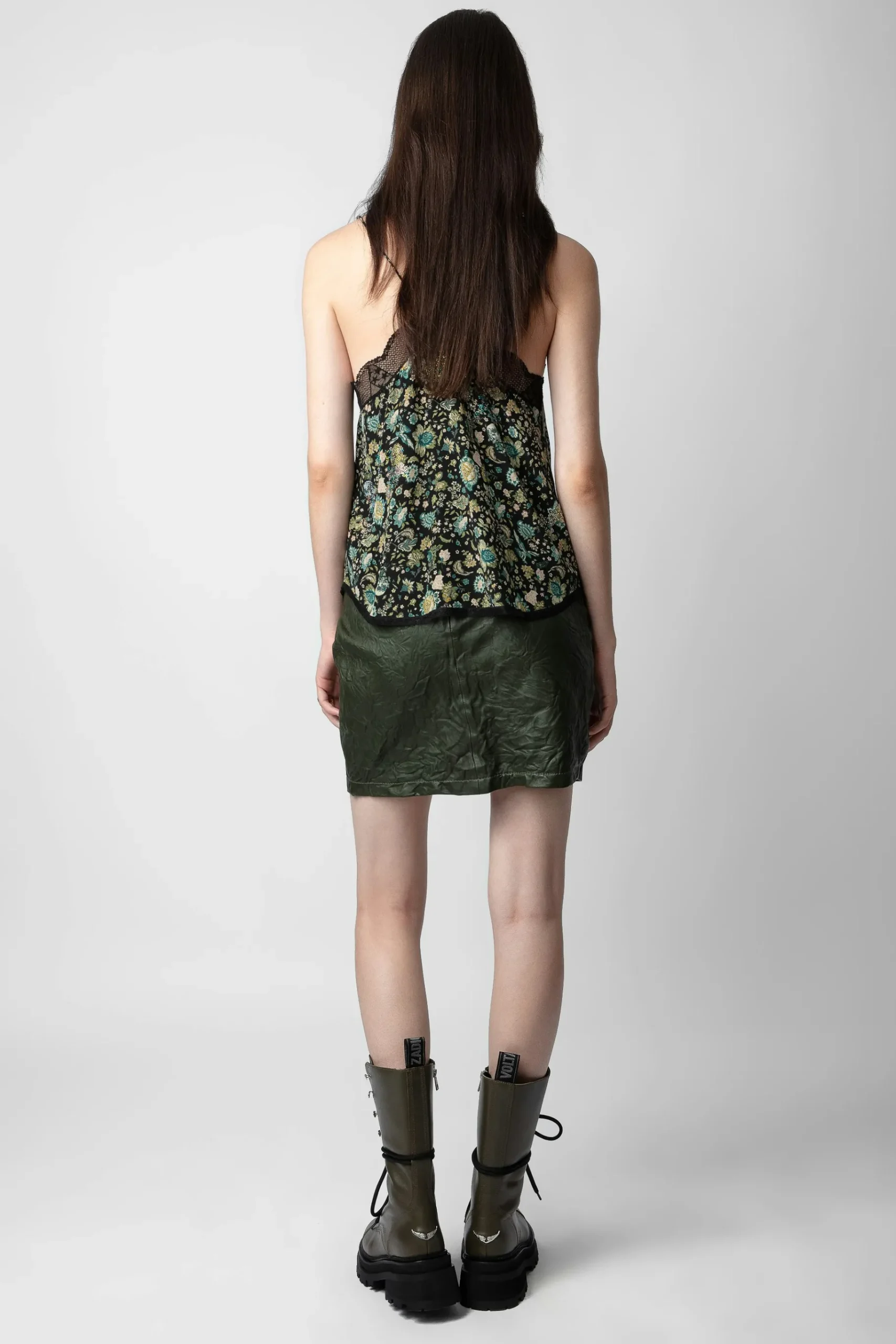 Robes Et Jupes^Zadig & Voltaire Jupe Julipe En Cuir Froisse