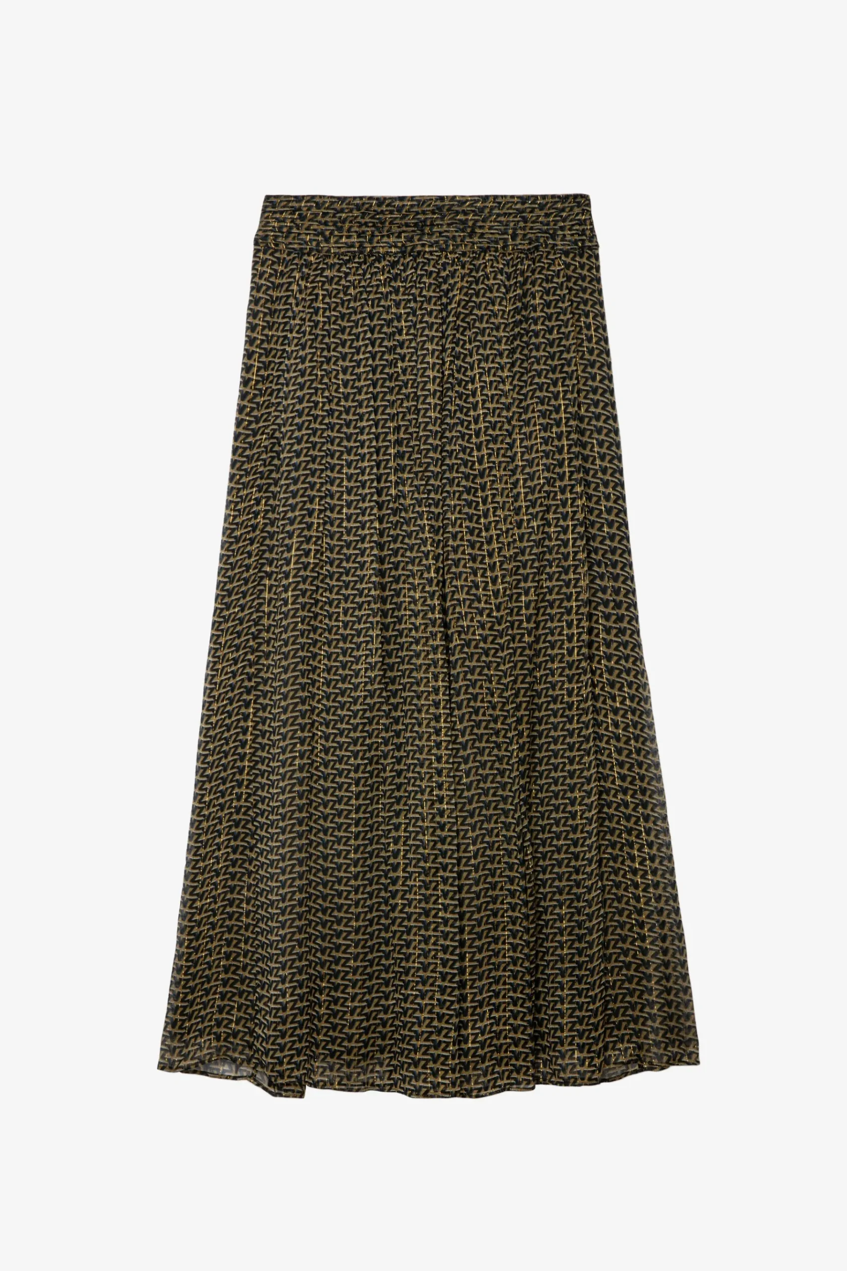 Robes Et Jupes^Zadig & Voltaire Jupe Zv En Mousseline De Soie Jade