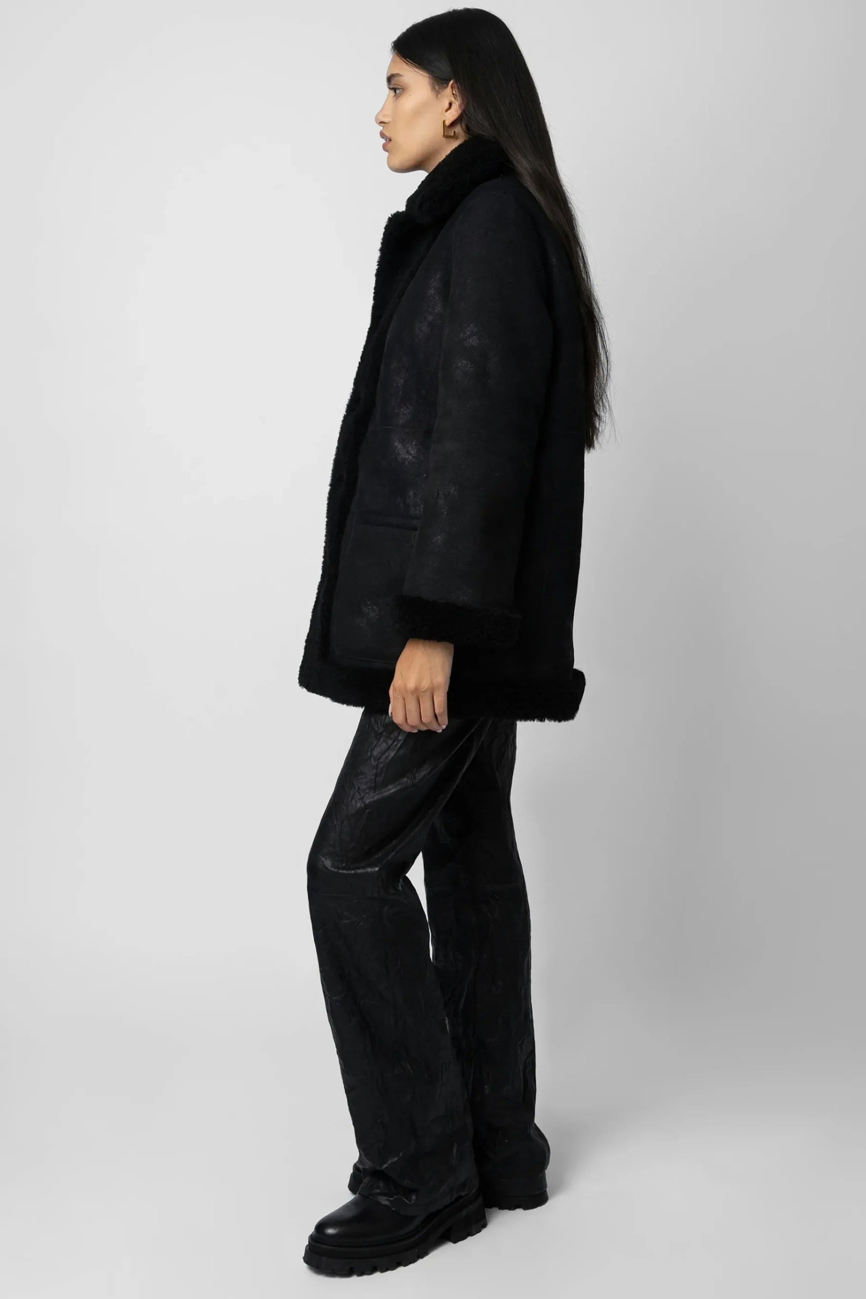 Manteaux Et Vestes^Zadig & Voltaire Manteau En Peau De Mouton Magdas En Cuir