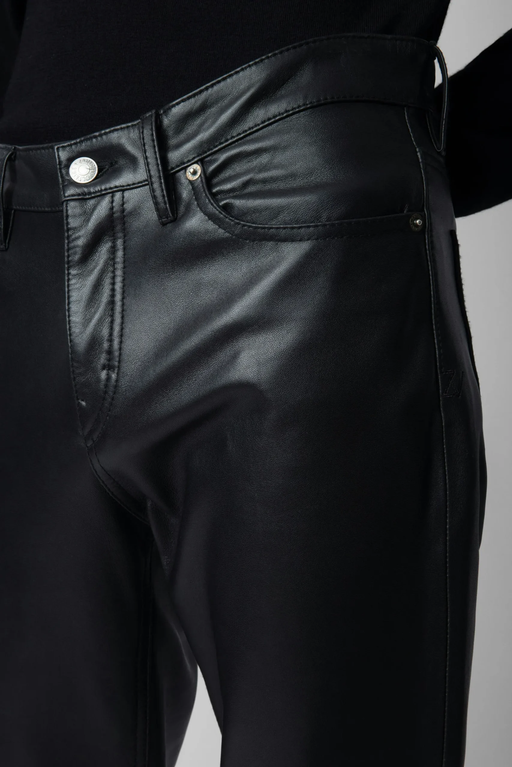 Pantalons Et Shorts^Zadig & Voltaire Pantalon En Cuir David En Cuir