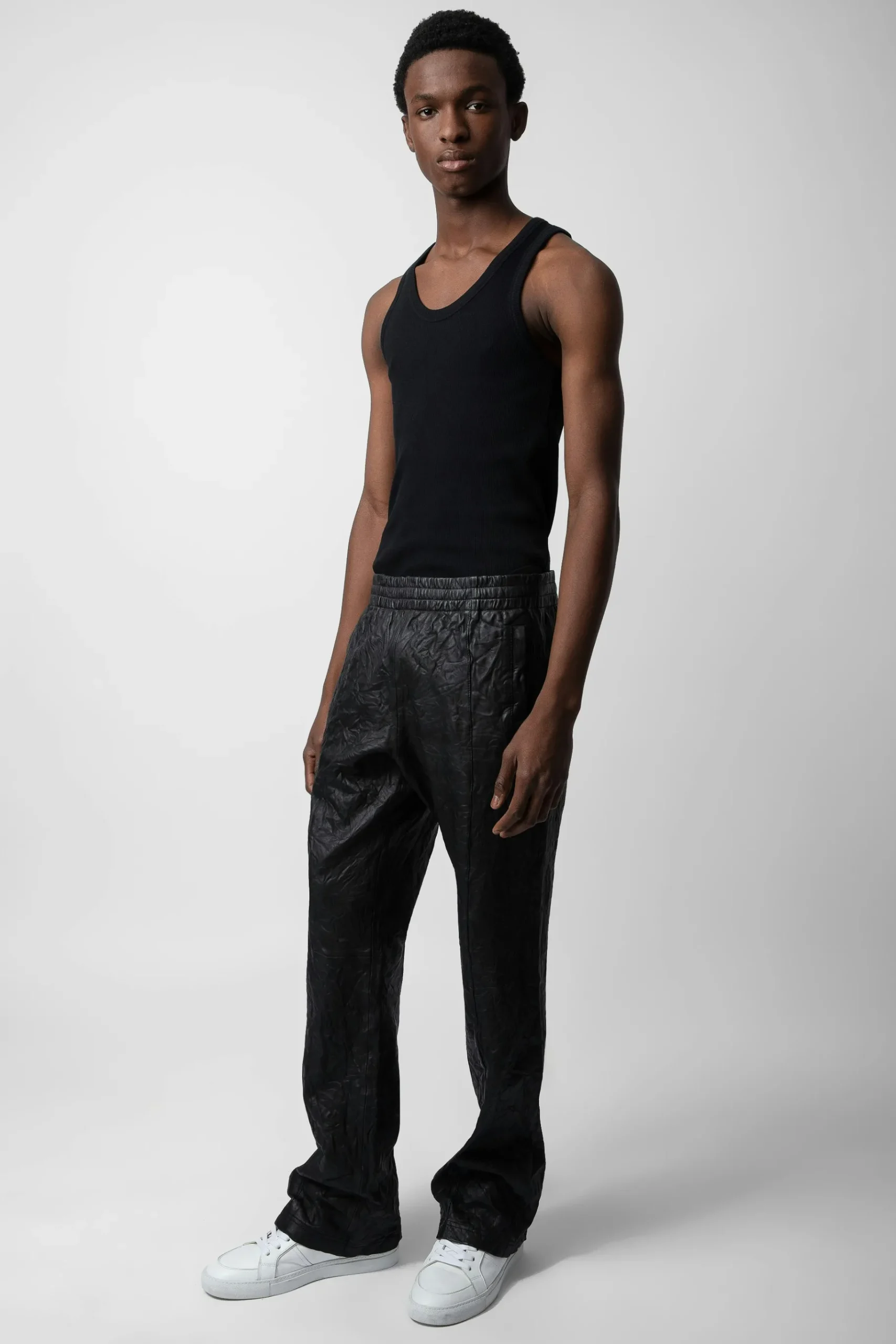 Pantalons Et Shorts^Zadig & Voltaire Pantalon En Cuir Froisse Pacha