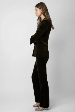 Costumes^Zadig & Voltaire Pantalon En Velours Pistolet