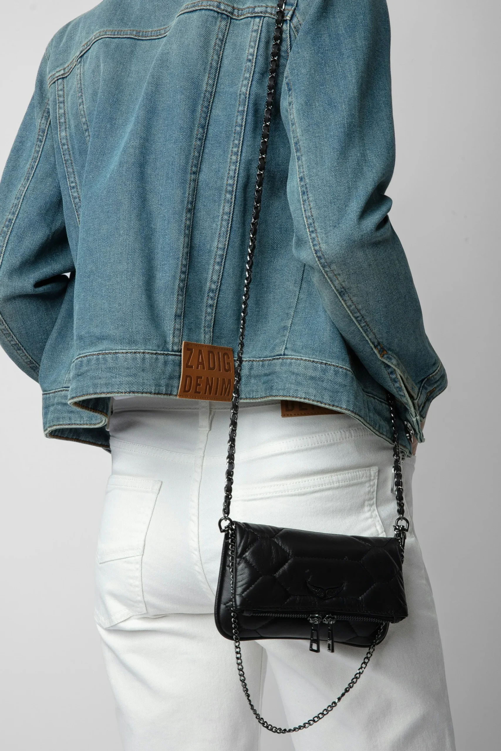 Mini-Sacs^Zadig & Voltaire Pochette En Cuir Matelasse Rock Nano
