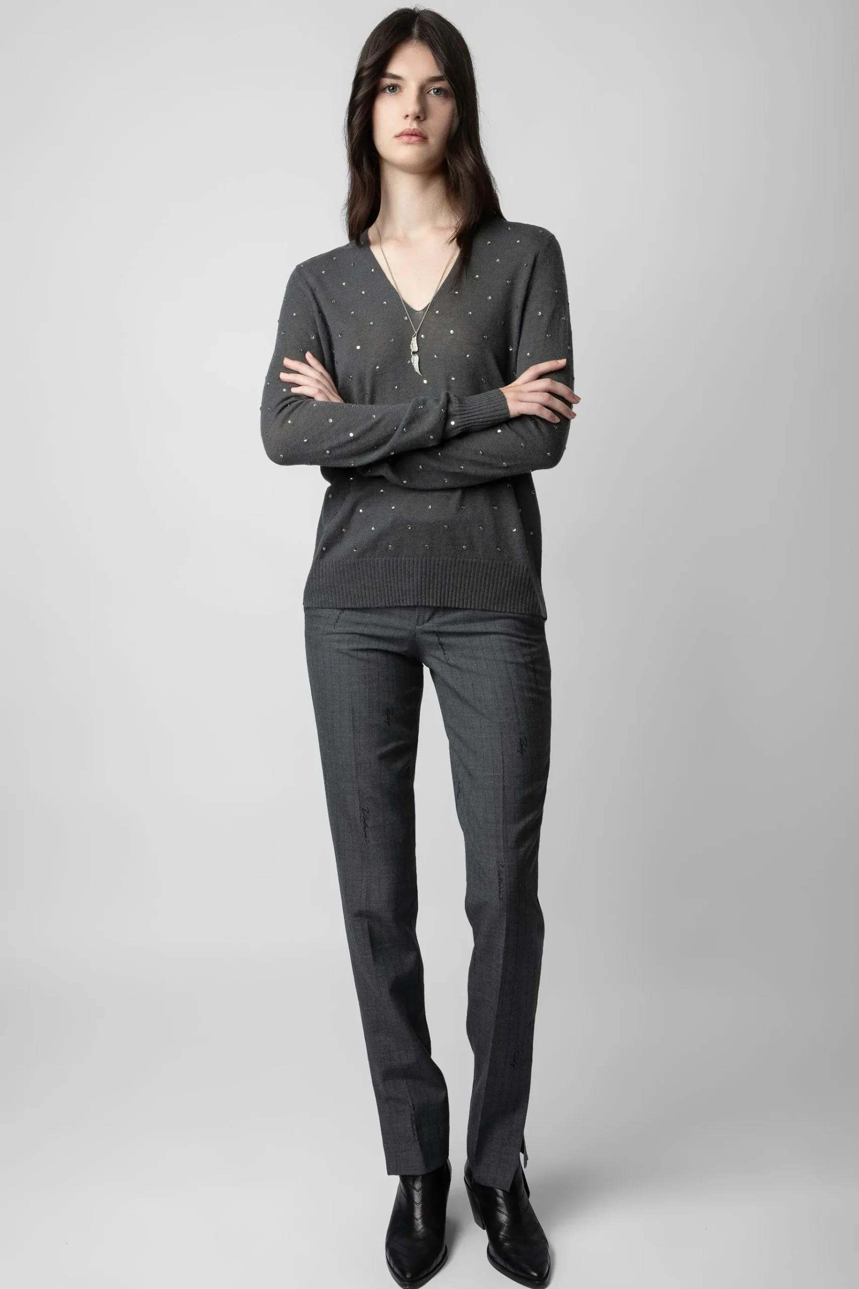 Pulls Et Gilets^Zadig & Voltaire Pull En Cachemire A Strass Elya