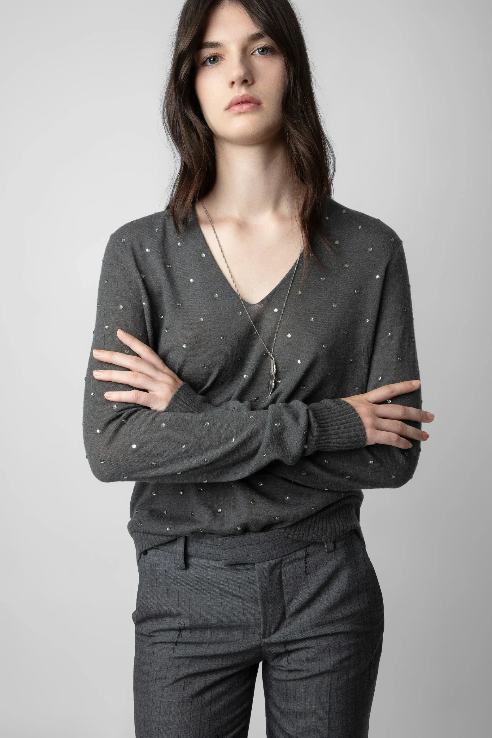 Pulls Et Gilets^Zadig & Voltaire Pull En Cachemire A Strass Elya