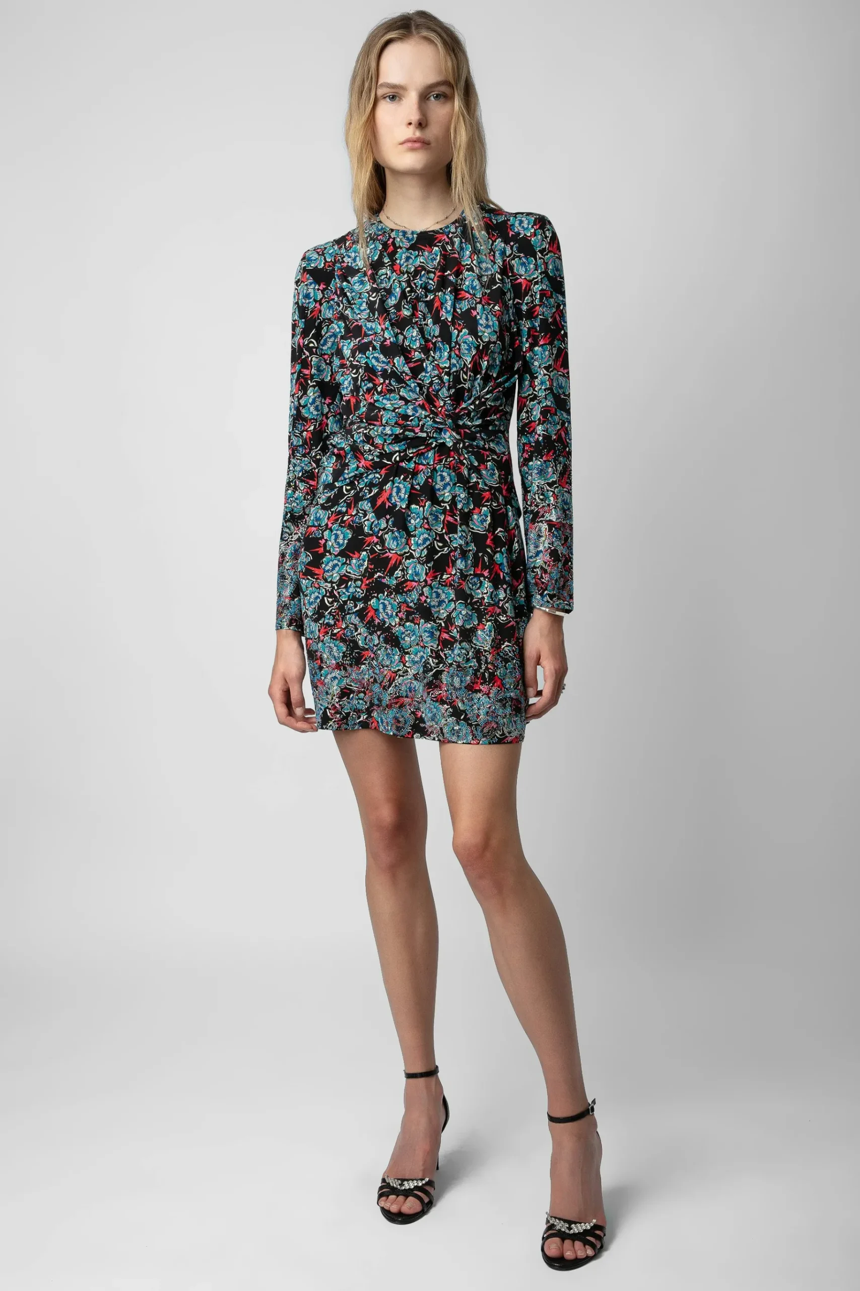 Robes Et Jupes^Zadig & Voltaire Robe En Soie A Strass Radar Thunder