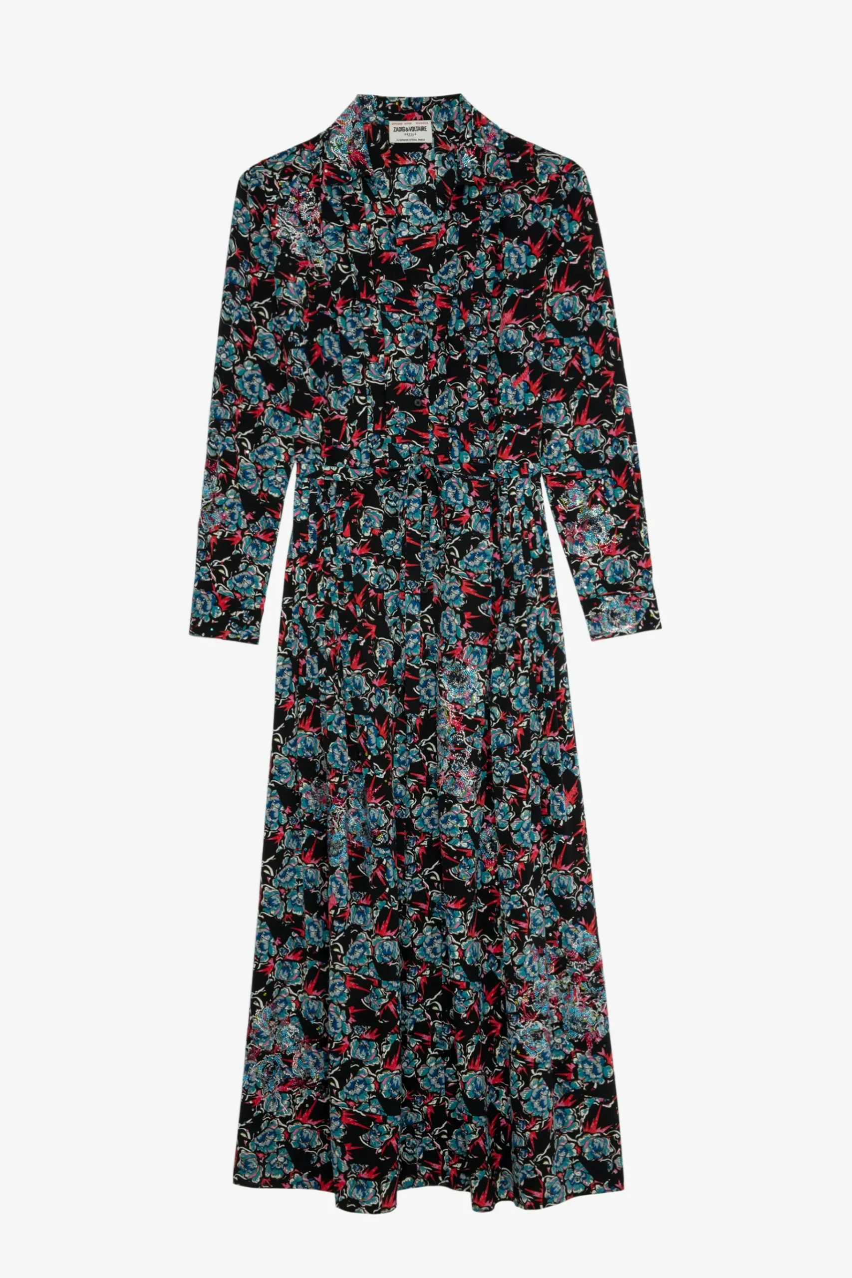 Robes Et Jupes^Zadig & Voltaire Robe En Soie A Strass Reward Thunder