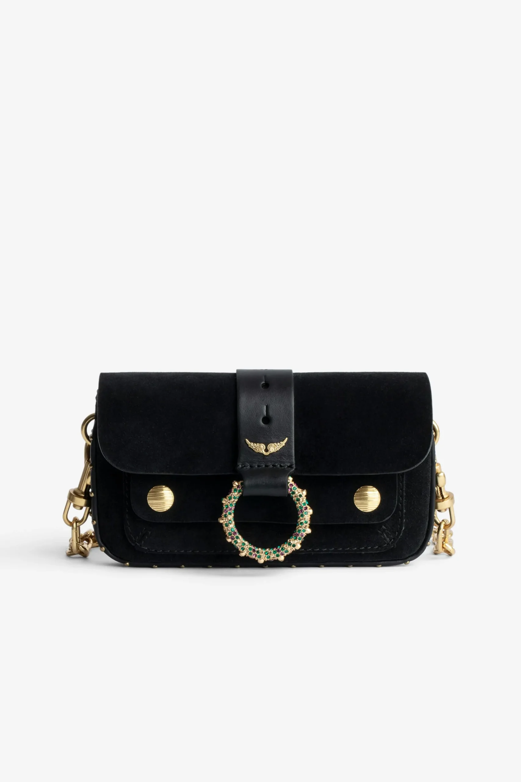 Mini-Sacs^Zadig & Voltaire Sac Portefeuille En Daim Kate