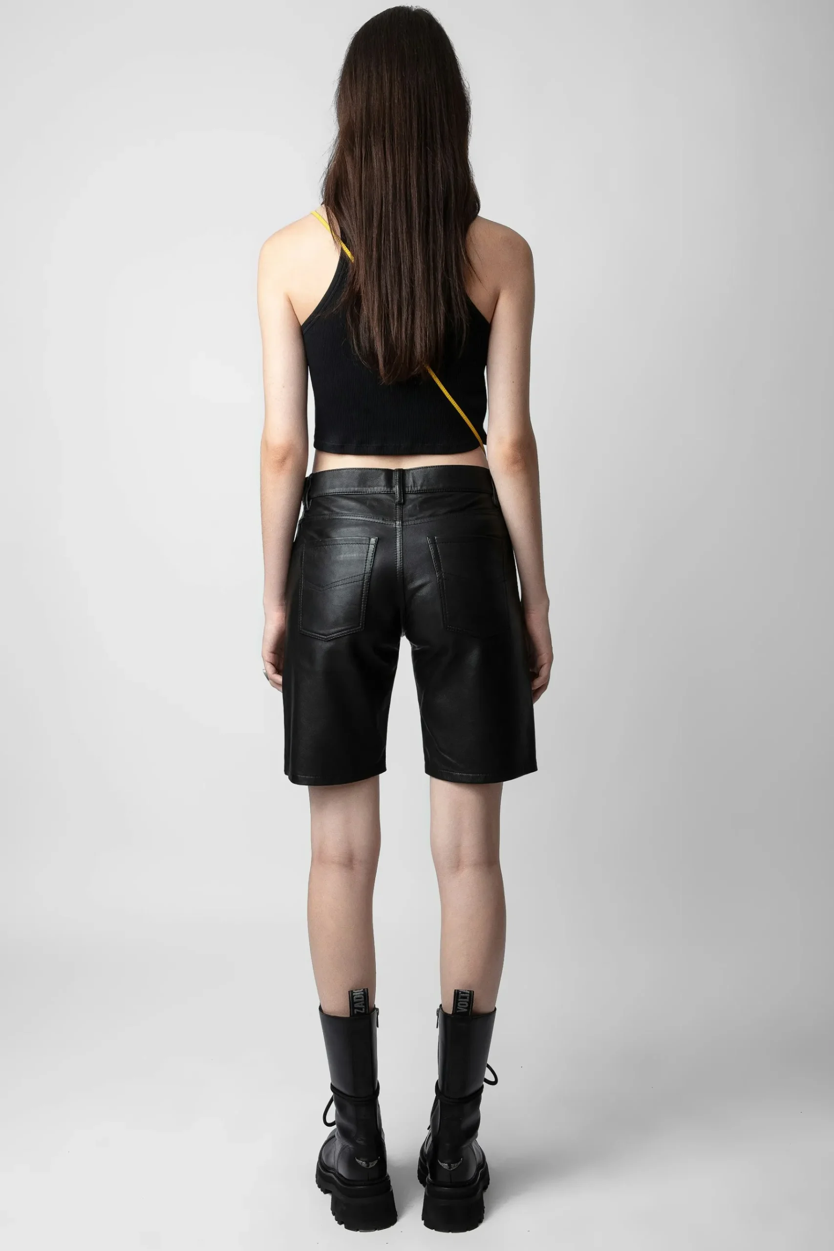 Pantalons Et Shorts^Zadig & Voltaire Short En Cuir Sady