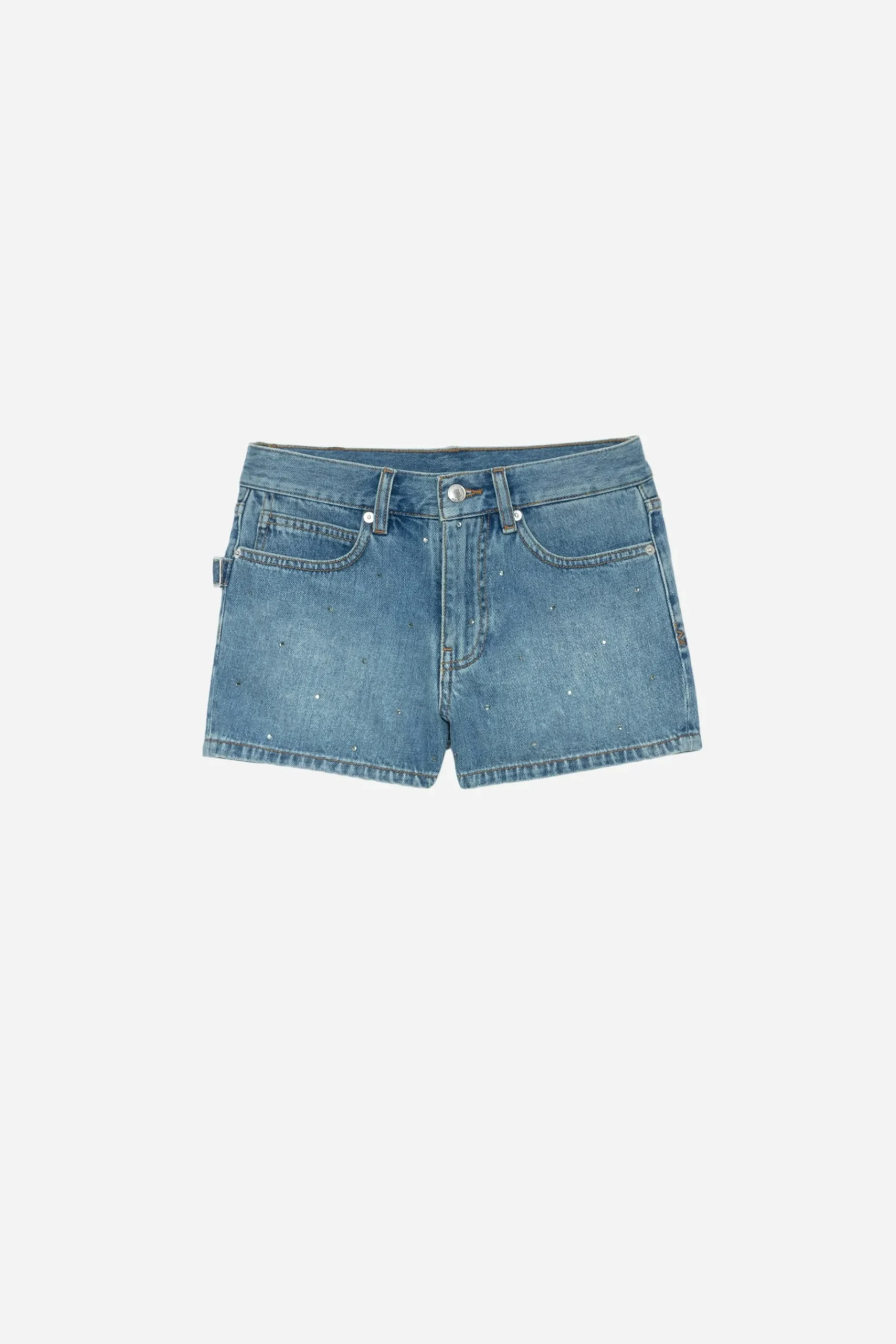 Pantalons Et Shorts^Zadig & Voltaire Short En Denim A Strass Sina