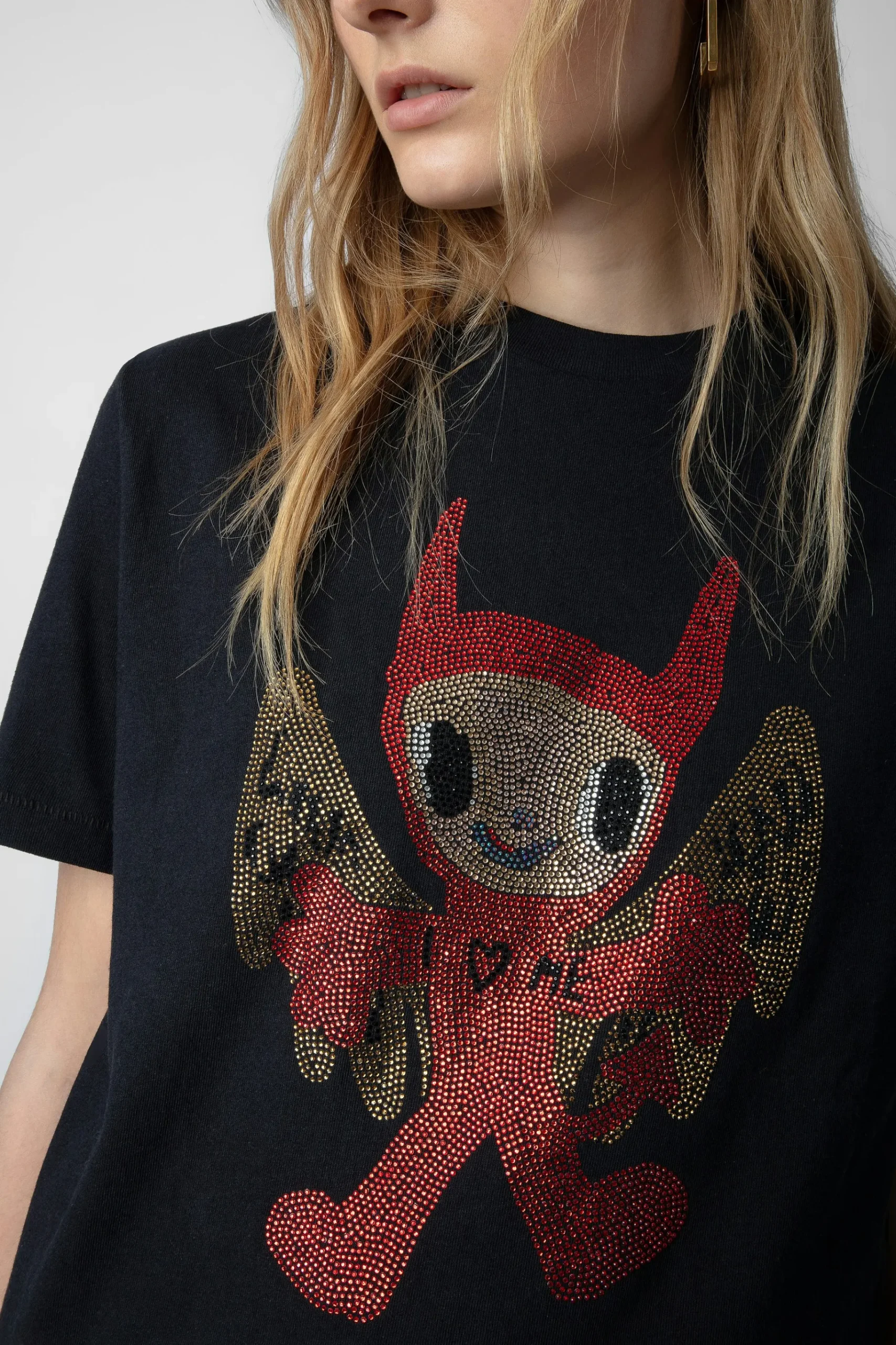 T-Shirts^Zadig & Voltaire T-Shirt Edwin Devil Diamante