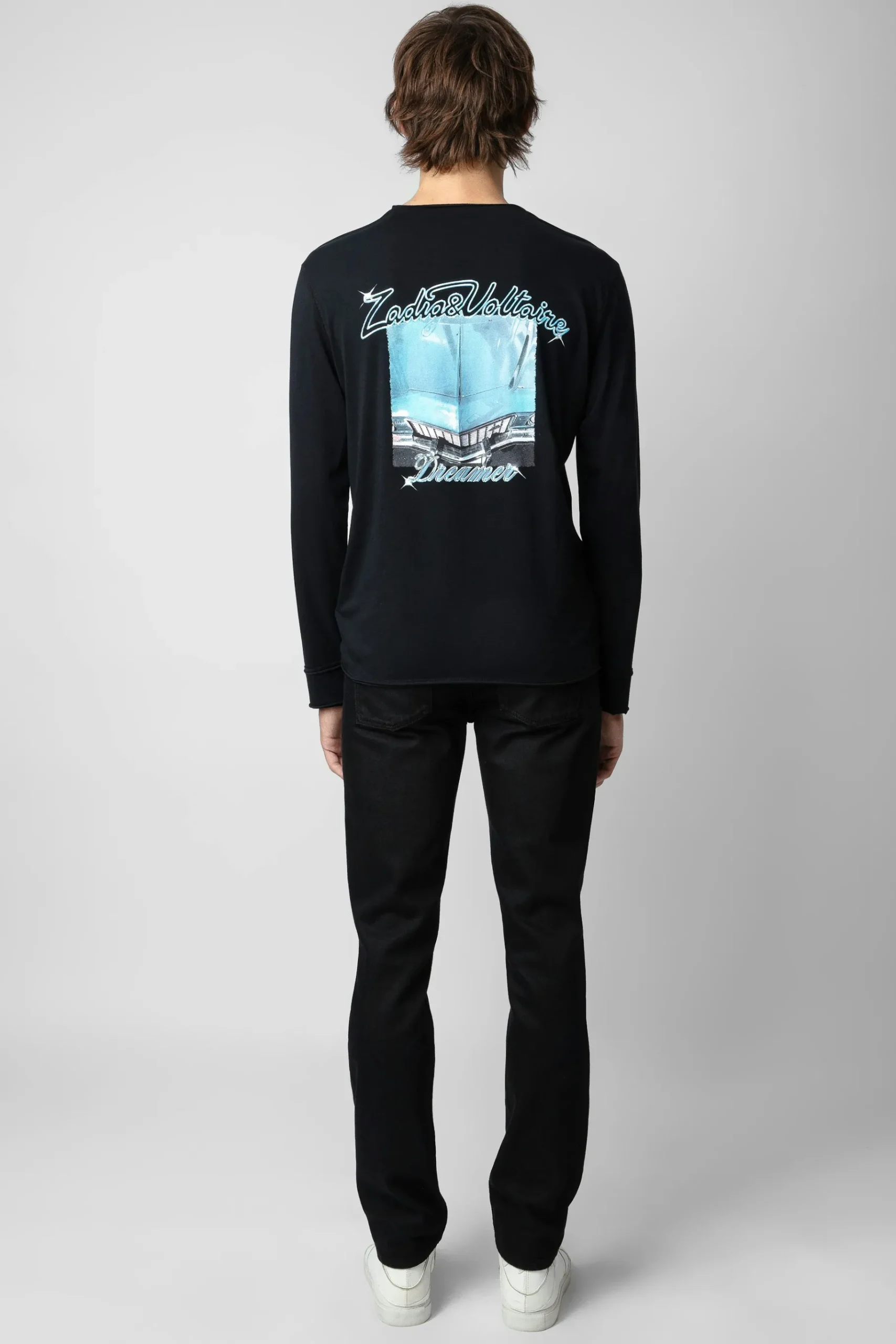 T-Shirts^Zadig & Voltaire T-Shirt Henley A Imprime Photo