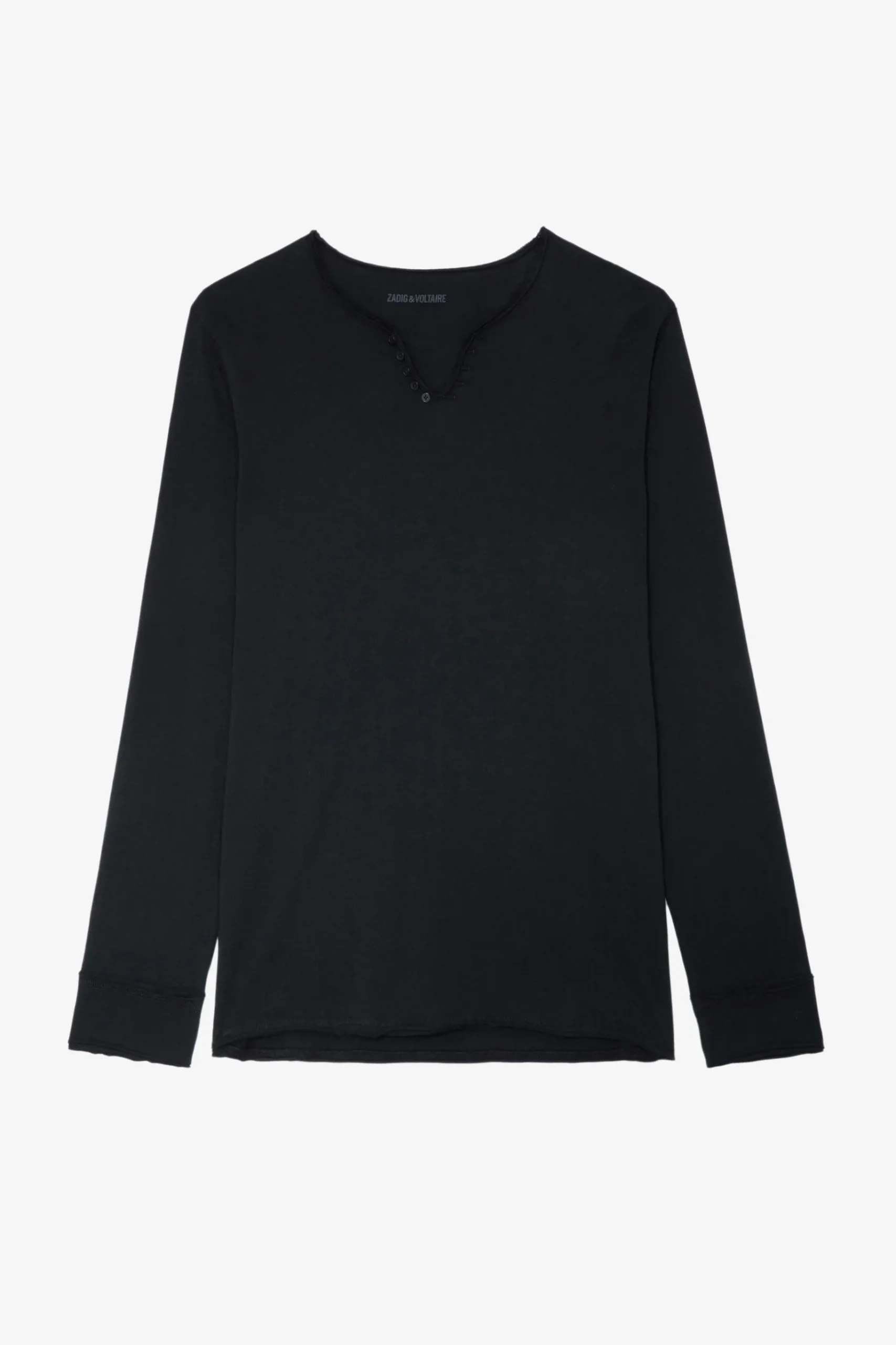 T-Shirts^Zadig & Voltaire T-Shirt Henley A Imprime Photo