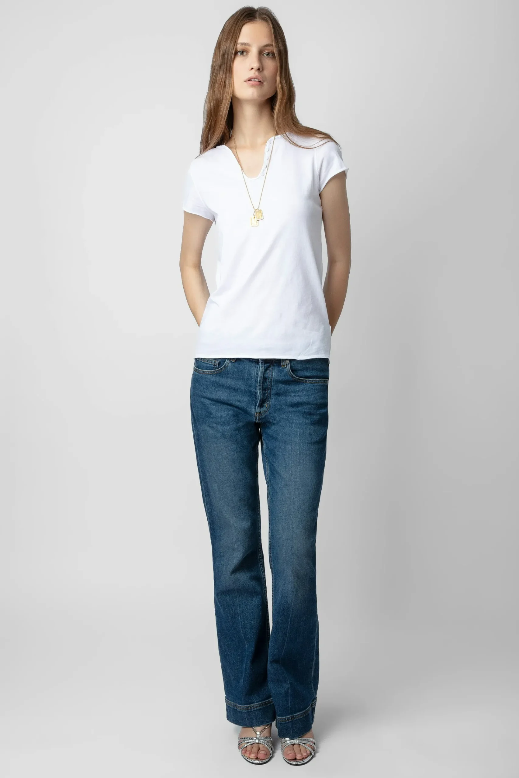 T-Shirts^Zadig & Voltaire T-Shirt Henley Bijoux