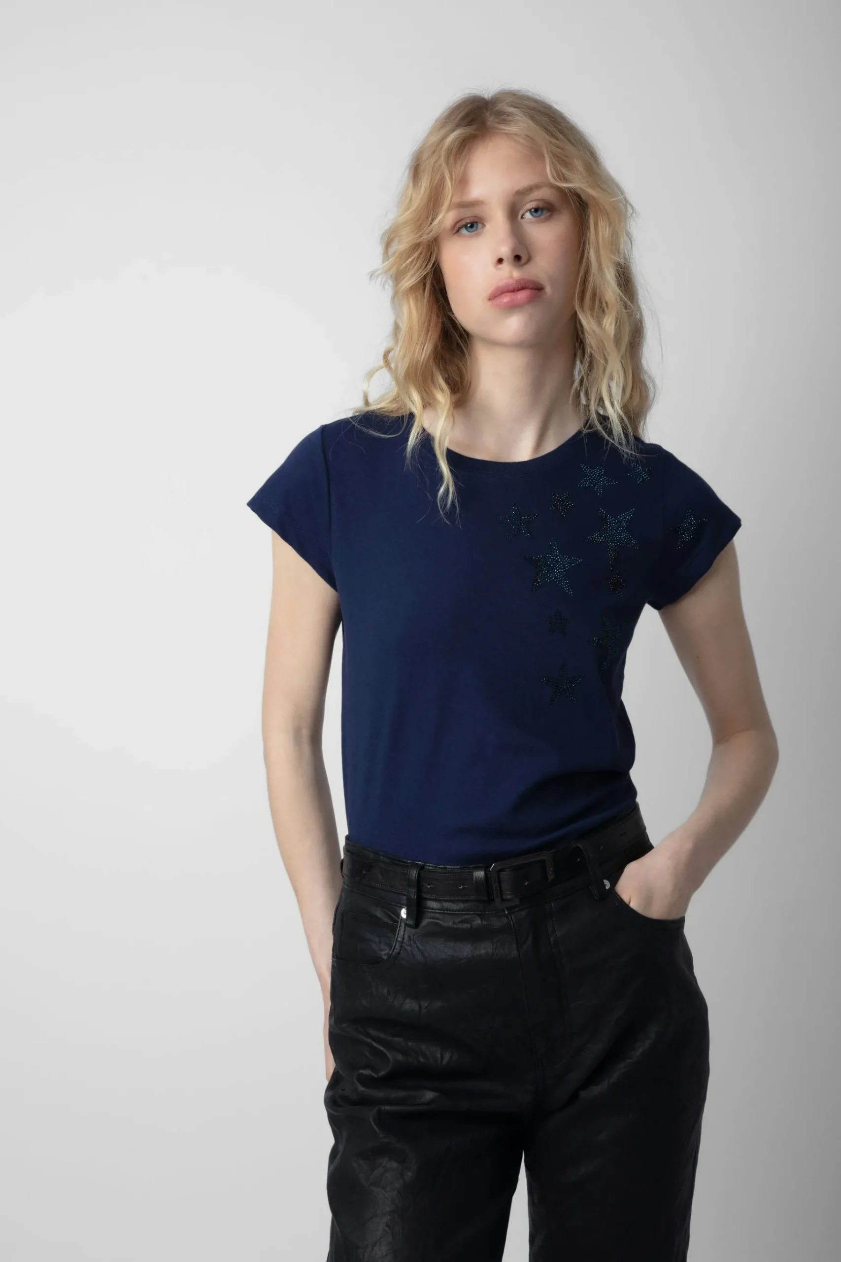 T-Shirts^Zadig & Voltaire T-Shirt Skinny Etoiles Strass