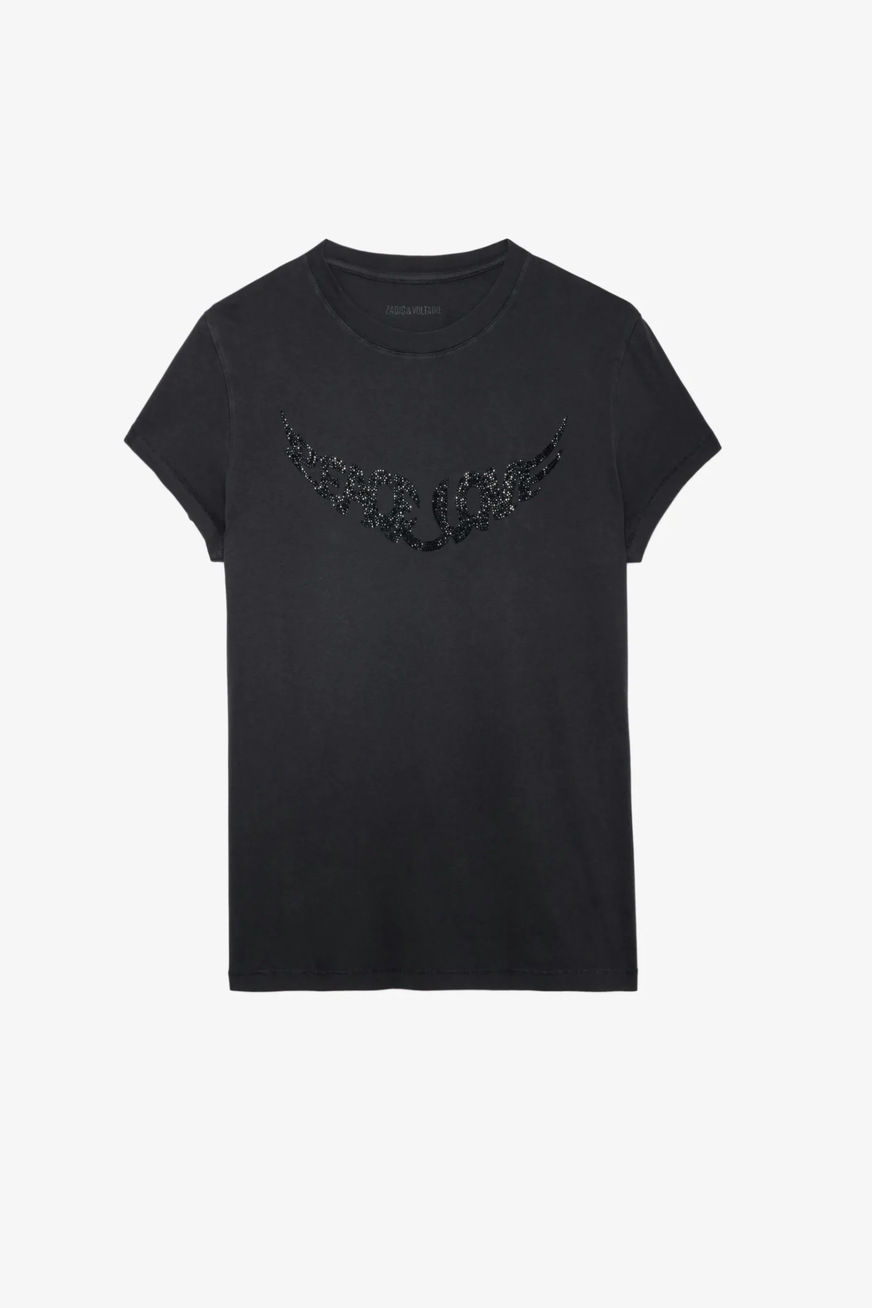 T-Shirts^Zadig & Voltaire T-Shirt Walk Peace & Love Strass