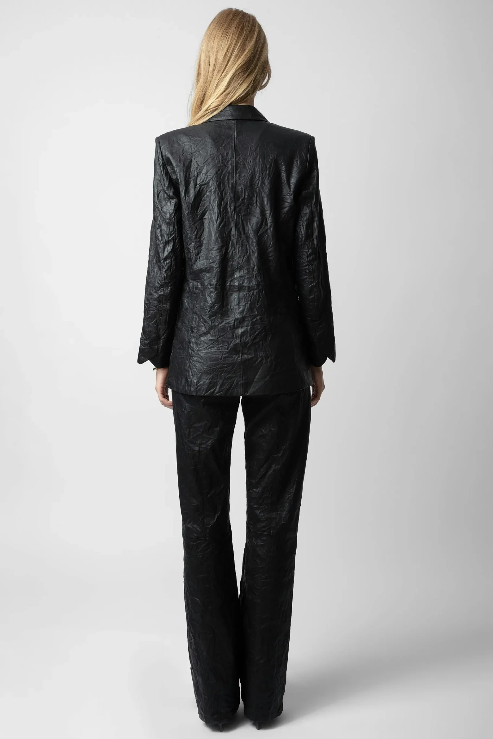 Vestes^Zadig & Voltaire Veste En Cuir Froisse Visco