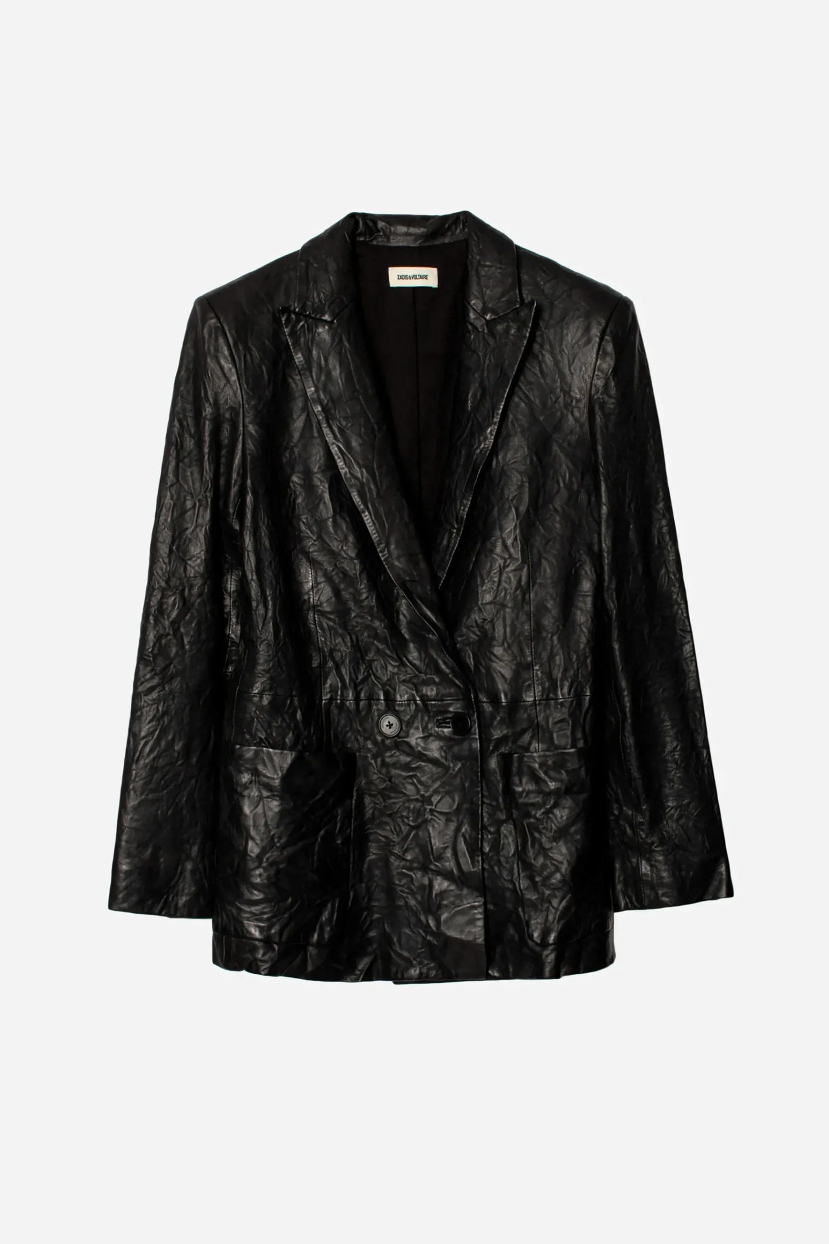 Vestes^Zadig & Voltaire Veste En Cuir Froisse Visco
