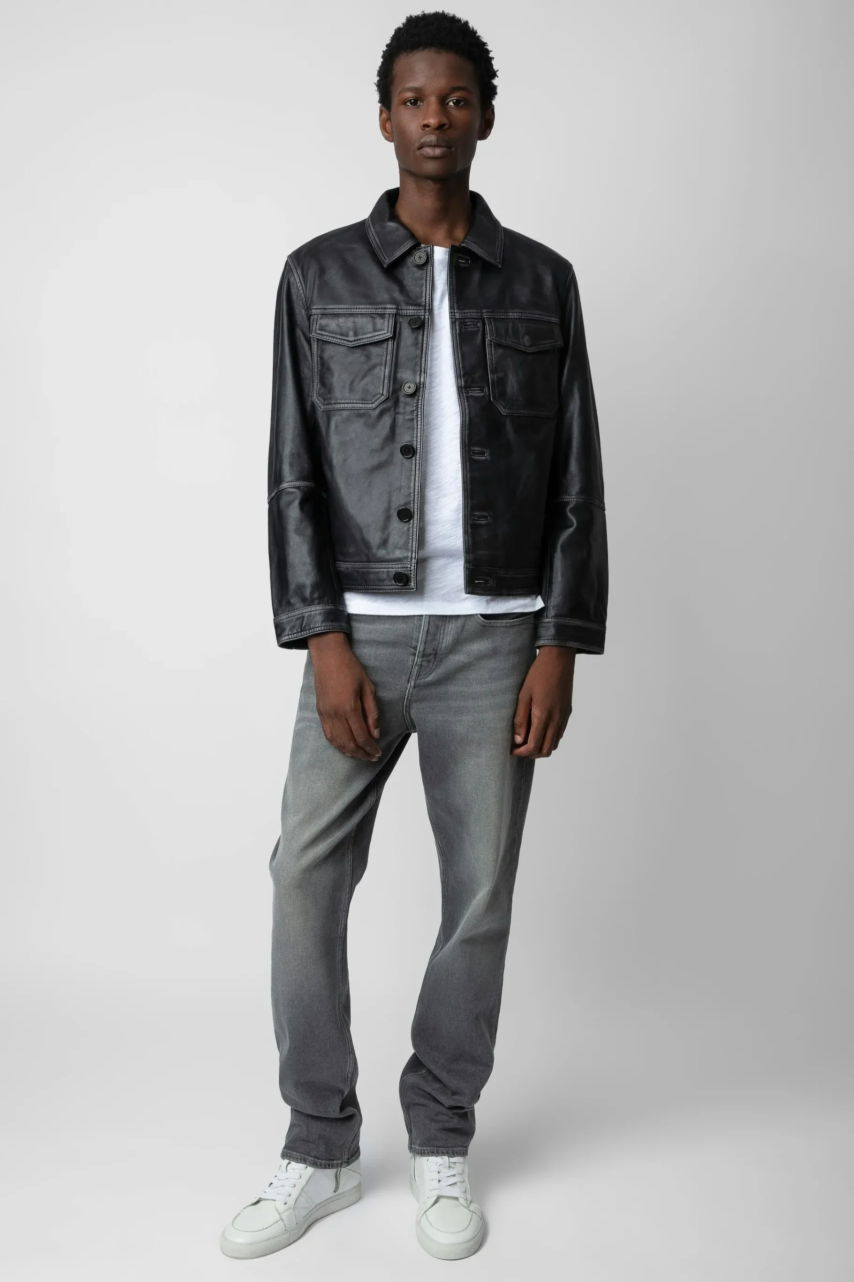 Manteaux Et Vestes^Zadig & Voltaire Veste En Cuir Vintage Lasso