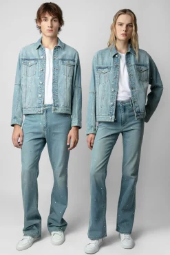 Unisexe^Zadig & Voltaire Veste En Jean Kasy A Strass
